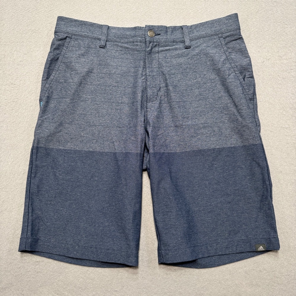 Adidas Golf Shorts Men's 34 Blue Gray Two Tone Ultimate365 Athletic Collegiate